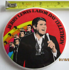 Jerry Lewis Labor Day Telethon  Rainbow 3"   Pinback Button Retro Red Vintage