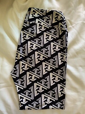 Lularoe TC Leggings Cute Unicorns Black Grey & Off White Color New - Image 1 of 3