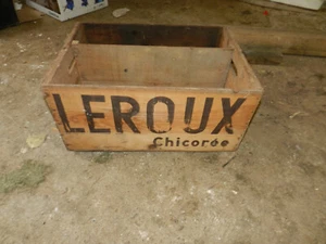 Ancienne caisse publicité Chicorée Leroux / Flers - Picture 1 of 4