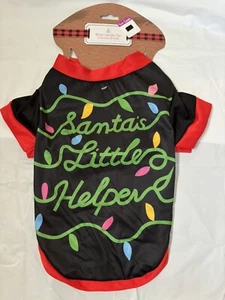 Dog Costume Tee Santa’s Little Helper 13”L - Picture 1 of 3