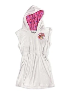 NWT Disney Princesses Girls White Sz 7/8 Year Sleeveless Terry Swim Robe CoverUp - Picture 1 of 7