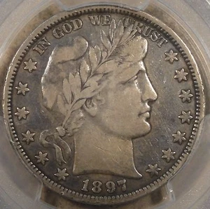 1897-O Barber Half Dollar 50c PCGS Certified VF25 - Picture 1 of 4