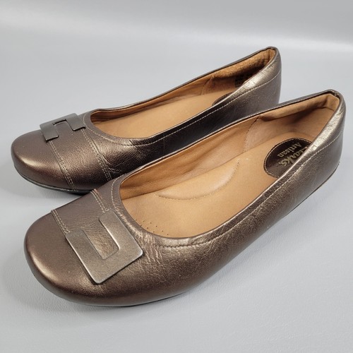 Mocassini da donna bronzo metallizzato Clarks Artisan taglia 5 5 M