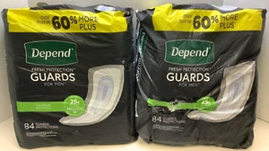 Depend For Men GUARDS, Maximum Protection, 168 CT, Free Shipping!!! - Picture 1 of 8