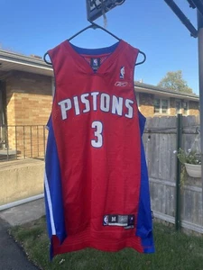 Reebok Detroit Pistons Ben Wallace #3 Blue NBA Jersey Size Youth Large - Picture 1 of 3