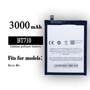 100 % haute qualité dernière batterie pour remplacement Meizu Meilan M5c BT710 3000mAh - Photo 1 sur 5