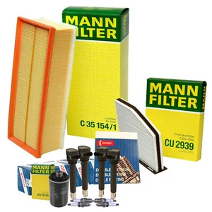 Mann Filters Bosch 4 Coil Denso 4 Double Platinum Spark Plugs Tune Up Kit For VW - Picture 1 of 1