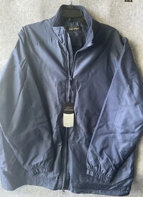 Chaqueta Greg Norman Azul Marino Para Hombre Talla Med Rendimiento Cremallera Completa Nueva (Artículo 0041) Foto 1 de 4
