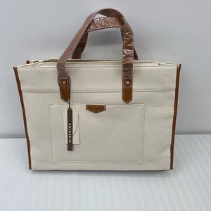 Missnine Tote Bag Canvas Laptop Bag 15.6 inch Briefcase for Women Large Capac... - Picture 1 of 10