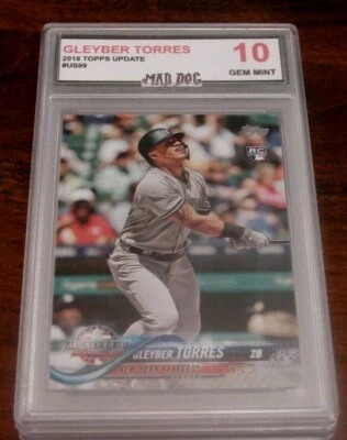GLEYBER TORRES Rookie****2018 TOPPS UPDATE***GEM MINT 10****YANKEES---Mad DOG - Image 1 of 2