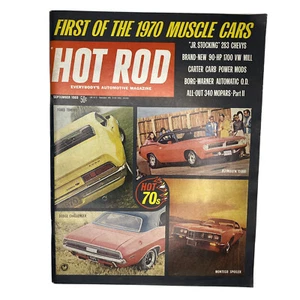 Hot Rod Magazine Original Vintage September 1969 Muscle Cars of 1970s Carb Mods  - Bild 1 von 2