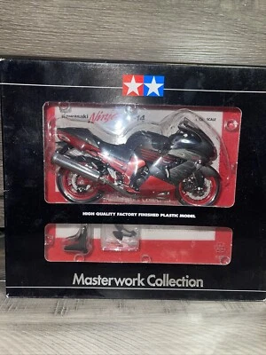 Tamiya 1/12 Kawasaki Ninja ZX-14 Negro Metálico 21085 Masterwork Collection Foto 1 de 4