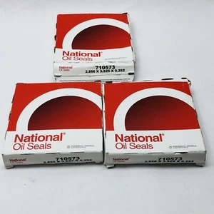 LOT OF 3 NATIONAL OIL SEALS 710573 FRONT INNER WHEEL SEAL  - Bild 1 von 8