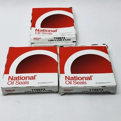 LOT OF 3 NATIONAL OIL SEALS 710573 FRONT INNER WHEEL SEAL  - Image 1 of 4