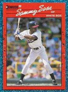 1990 DONRUSS #489 SAMMY SOSA ROOKIE RC QUASI NUOVO O MEGLIO CUBS 609 CARRIERA HOME RUN B - Foto 1 di 1