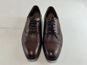 Mens Bacco Bucci Cognac Genuine Leather Gehry Dress Shoes Size 10 D NEW - Picture 1 of 5