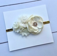 Princess Jasmine Baby//Toddler //Girl Headband Flower Vintage Headband