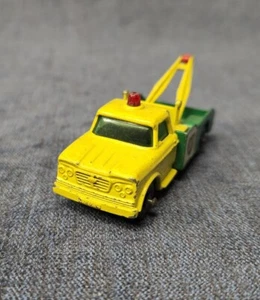 Matchbox Lesney Green & Yellow BP Dodge Wreck Truck #13 Diecast England u-10G - Picture 1 of 6