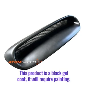 R53 Cooper S Atomspeed Bonnet Air Vent Scoop Black Gel Coat R52 LARGER JCW - Picture 1 of 9