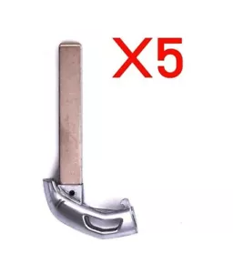 New Replacement Pack Lot of 5 Remote Smart Key Fob Emergency Blank Blades - Foto 1 di 3