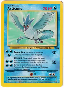 ARTICUNO 17/62 RARE Fossil Set Pokemon Card NM - Picture 1 of 2