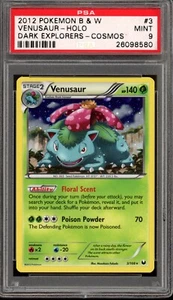 2013 Pokemon B & W Dark Explorers Venusaur Cosmos #3 PSA 9 Mint - Picture 1 of 3