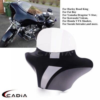 Carenado de murciélago para parabrisas Suzuki Intruder VL1500 VS800GL Kawasaki Vulcan VN Foto 1 de 4