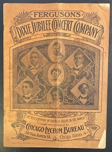 Ferguson's Dixie Jubilee Concert Company Black Americana Sheet Music 1900-1906 - Picture 1 of 16