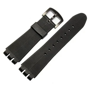 23mm Watch Strap Fit For Swatch YOS440/449/401G/447/448 Irony Silicone Sports - Picture 1 of 12