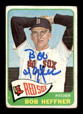 1965 Topps # 199 Bob Heffner Autograph Signed (M2) Boston Red Sox