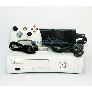 XBOX 360 ARCADE COLORE BIANCO COMPLETA HDMI PADALIMENTATORE PEN DRIVE 64GB GIOCO - Bild 1 von 2