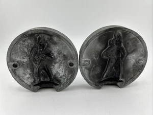 A.C. Gilbert Blei/Zinn Form Native Brave mit Gewehr (A7) - Bild 1 von 5