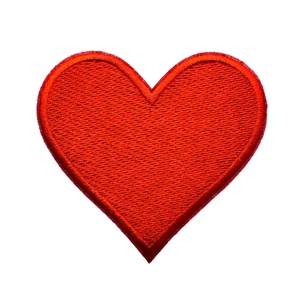 Parche bordado corazón rojo amor imagen para planchar parche - Imagen 1 de 3