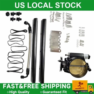 102mm Low Profile   LS1 LS2 LS6 4.8L & Fuel Rail Throttle Body Foto 1 de 4