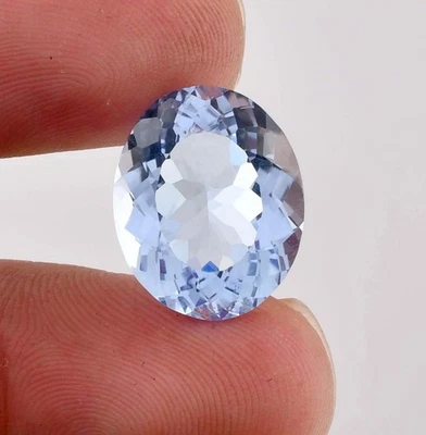AAA+ Flawless 16 x 10 MM Natural Sky Blue AQUAMARINE Master Cut (GIT Certified) - Image 1 of 4