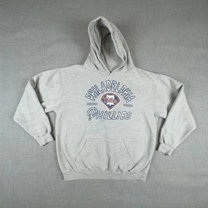 Philadelphia Phillies Hoodie Sweatshirt Heather Gray MLB Baseball Pullover - Picture 1 of 8