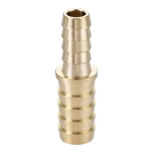 Tubo Ardiglione Raccordo 1/2 a 3/8" Ottone Cavo Dritto Connettore Rapido - Foto 1 di 5