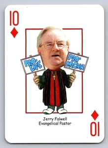 John McCain "Vote McCain" politische Spielkarte mit Jerry Falwell - Bild 1 von 2