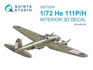 Juego de calcomanías interiores 3D Quinta Studio QD72204 para He 111 P/H (para kit Airfix) 1/72 - Imagen 1 de 12