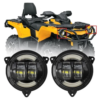 Faro LED para Can-Am Outlander 500 650 800 850 1000 STD XT XT-P haz bajo DRL Foto 1 de 4