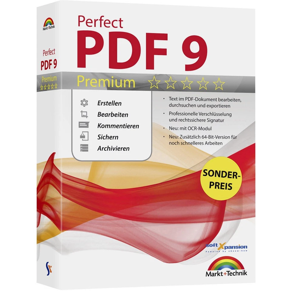 Markt & Technik Perfect PDF 9 Premium Vollversion, 1 Lizenz Windows PDF-Software - Bild 1 von 1