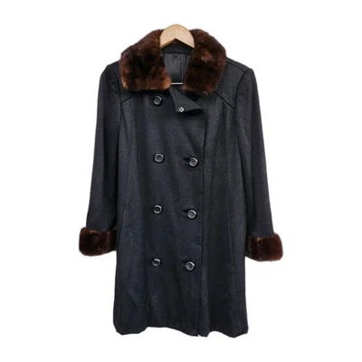 Vintage 60's Jack Feit New York Jacket w/Fur trim XS/S Street Fashion Well Made - Image 1 of 4