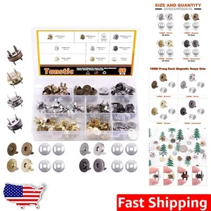 Durable 18mm Magnetic Button Snaps - 60 Sets in Silver, Gold, Bronze & Gunmetal - Picture 1 of 9