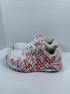 Skechers JGoldcrown Women Sz 7.5 White Safety Comp Toe Sneakers VGUC (S573) - Picture 1 of 9