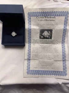 Costco GIA Certified Oval diamond Platinum 2 Cttw VS-2 I Size 7 Ring Preowned - Picture 1 of 12