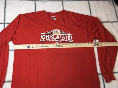 Camisa de manga larga roja para hombre Ohio State Buckeyes 2003 FIESTA Tostitos Bowl - XL Foto 1 de 4