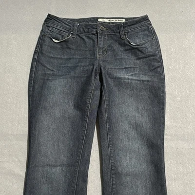 Pantalones de mezclilla DKNY para mujer talla 6 azul tiro bajo lavado oscuro academia informales pierna recta Foto 1 de 4