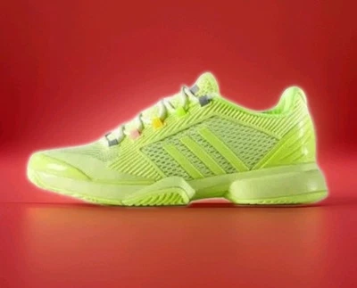 adidas Stella McCartney X Barricade Tennis Court Shoes Womens 7.5 Neon Yellow - Image 1 of 4