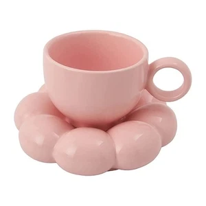 Blume Kaffeetasse & Untertasse Set süße Tasse & Untertasse Set Keramik Kaffeetasse1498 - Bild 1 von 9