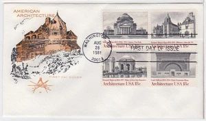 TurtlesTradingPost- American Architecture 1981 #1928-31 FDC- Farnam Cachet - Picture 1 of 1